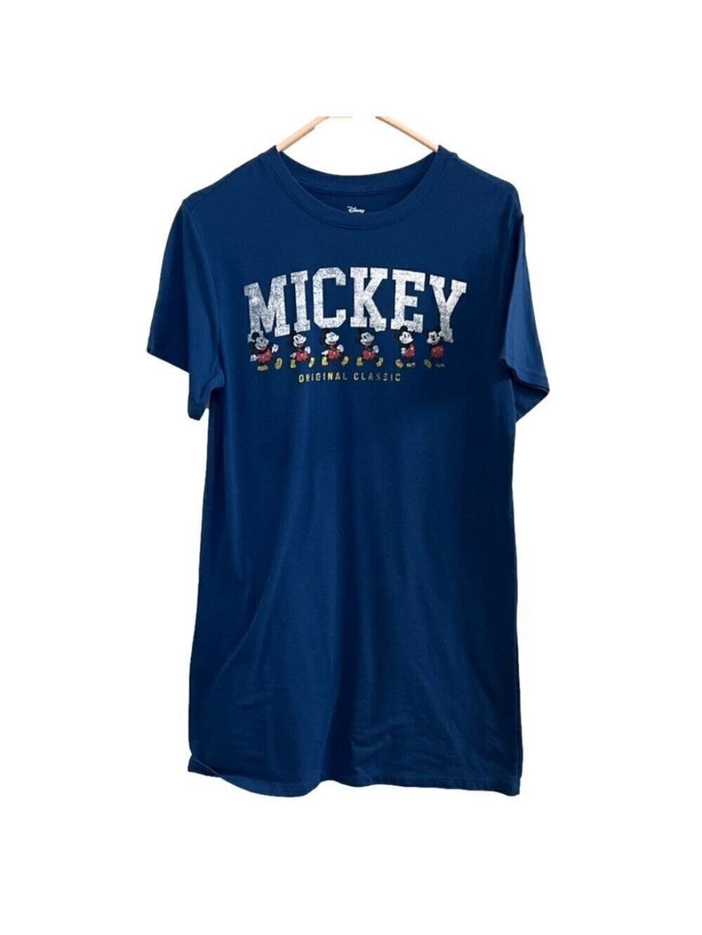 Women's Mickey Mouse Short Sleeve Long T-Shirt/ Nightgown.  Size Small